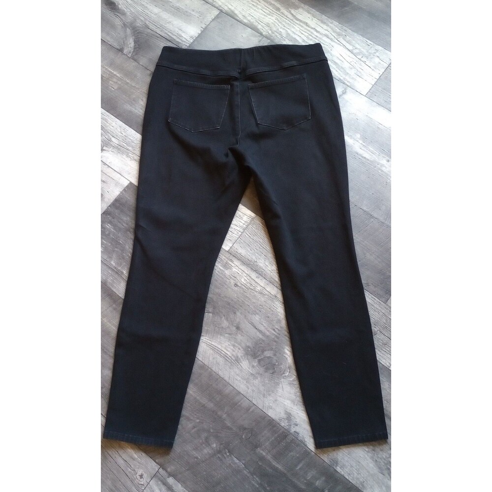 Soft Surroundings Women's L Black Pull On Slimming Jeggings